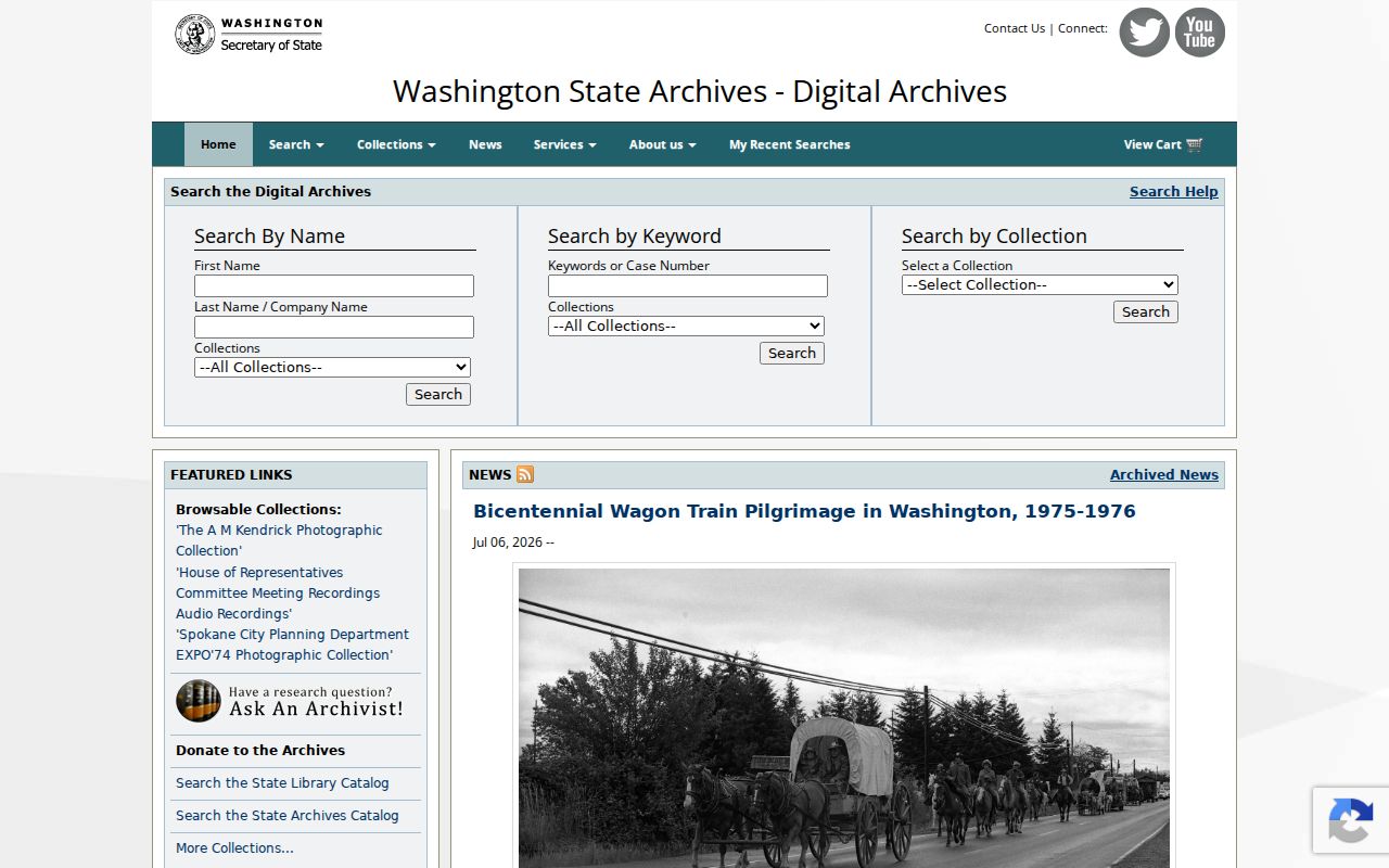 Puyallup people search through Washington Digital Archives collections